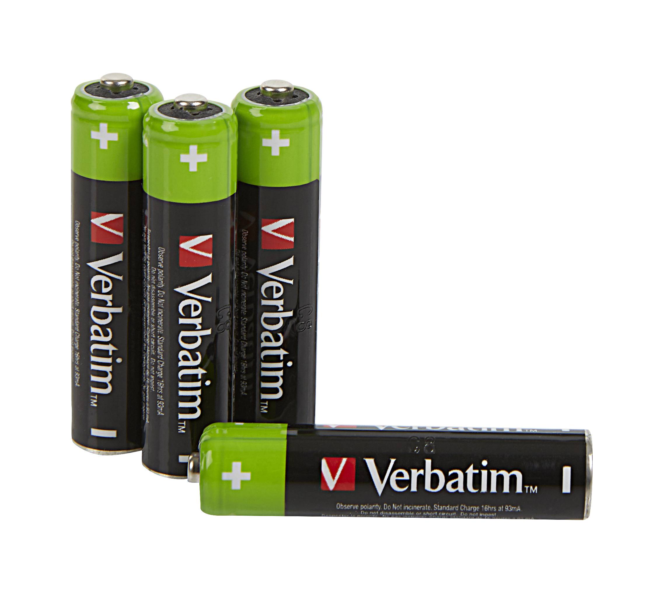 Verbatim Premium - Batterie 4 x AAA / HR03 - NiMH - (wiederaufladbar)-4