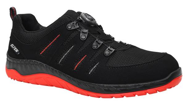 Sicherheitshalbschuh MADDOX BOA® black-red Low ESD S3S