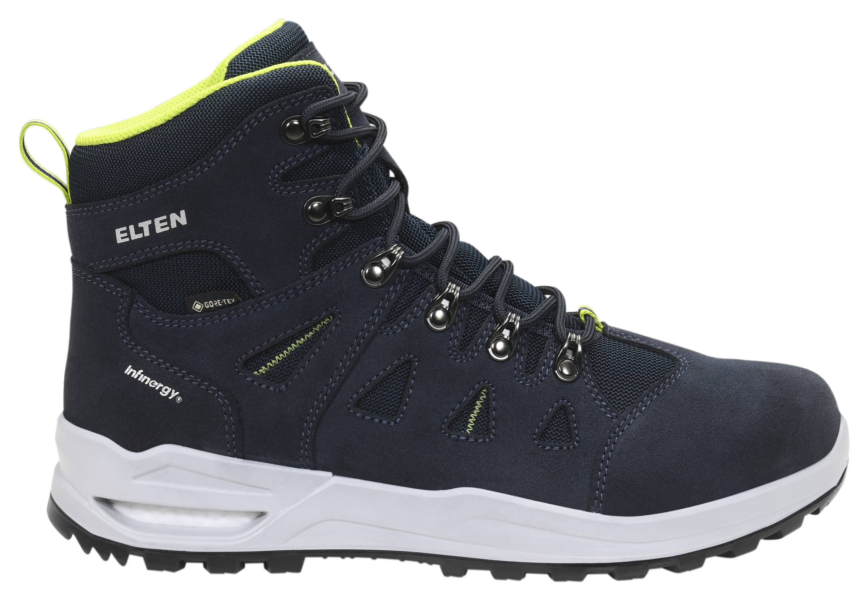 Berufsstiefel RILEY XXF GTX blue-lime Mid ESD O2 WR CI-2