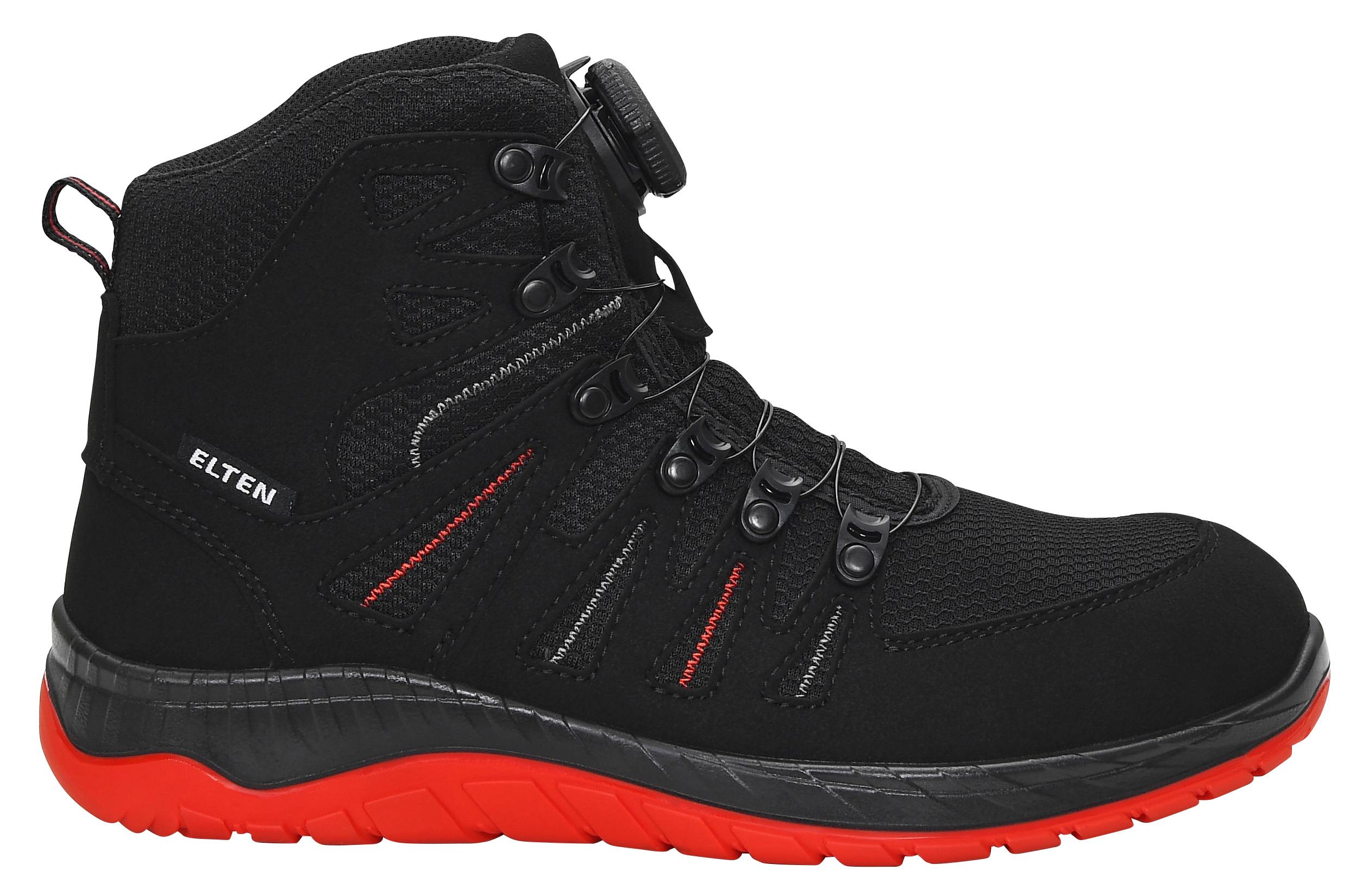 Sicherheitsstiefel MADDOX BOA® black-red Mid ESD S3S-2