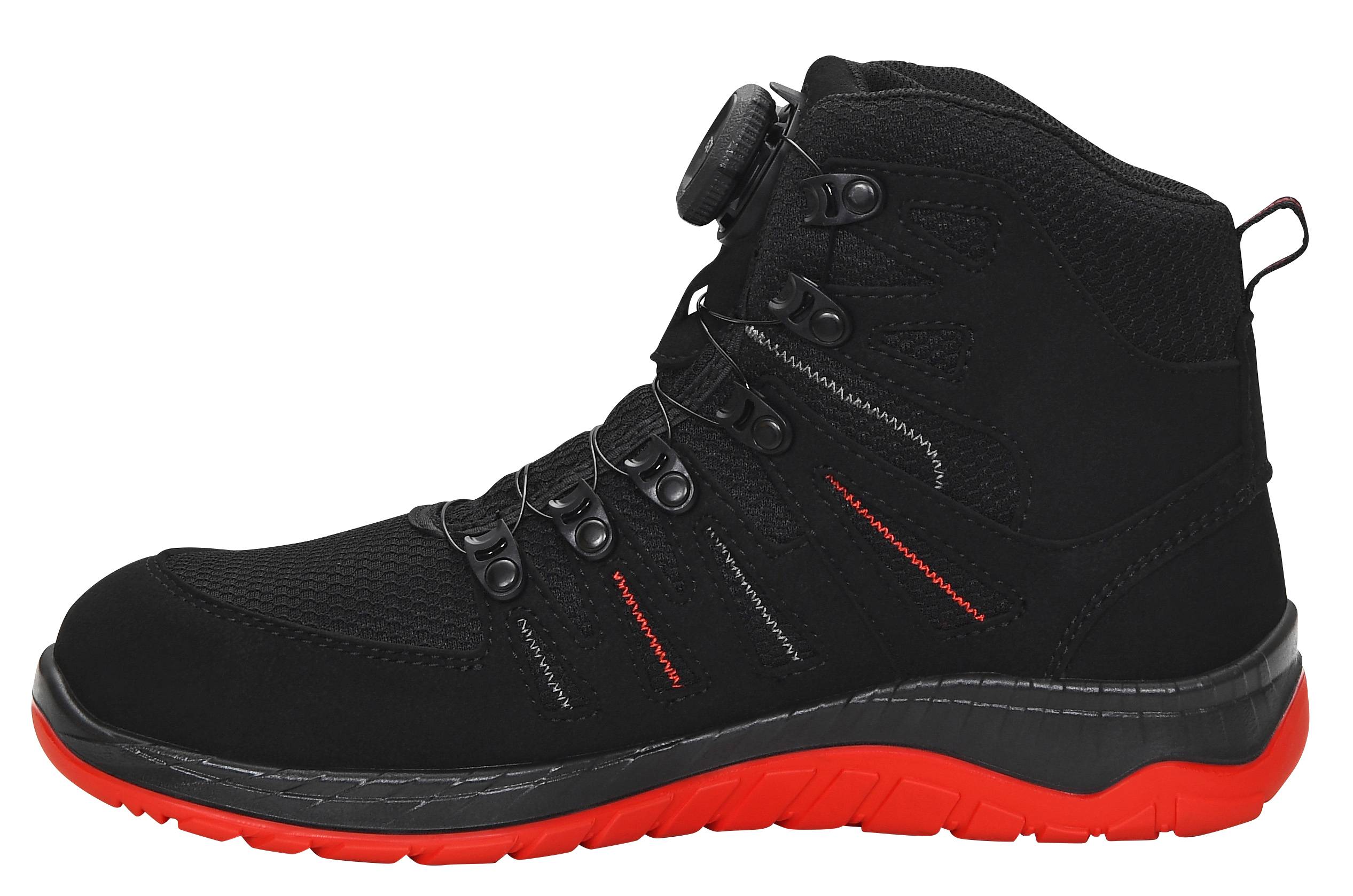 Sicherheitsstiefel MADDOX BOA® black-red Mid ESD S3S-3