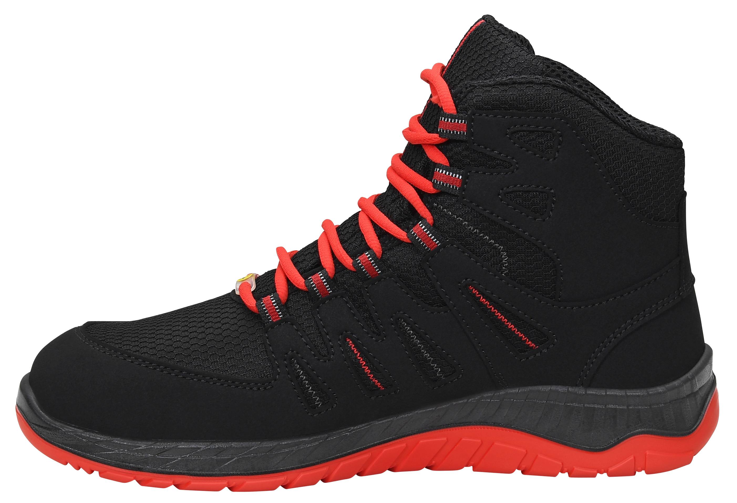 Sicherheitsschnürstiefel MADDOX black-red Mid ESD S3S-2