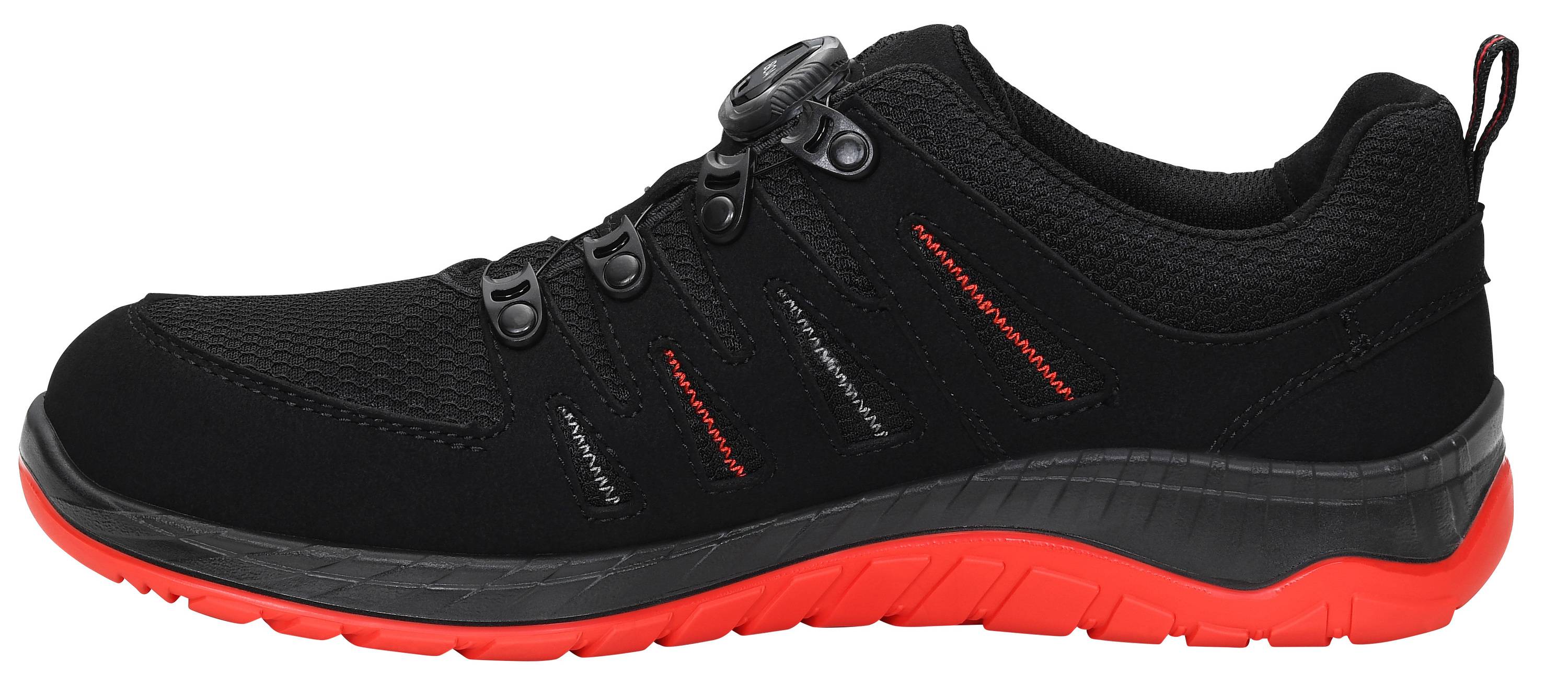 Sicherheitshalbschuh MADDOX BOA® black-red Low ESD S3S-3