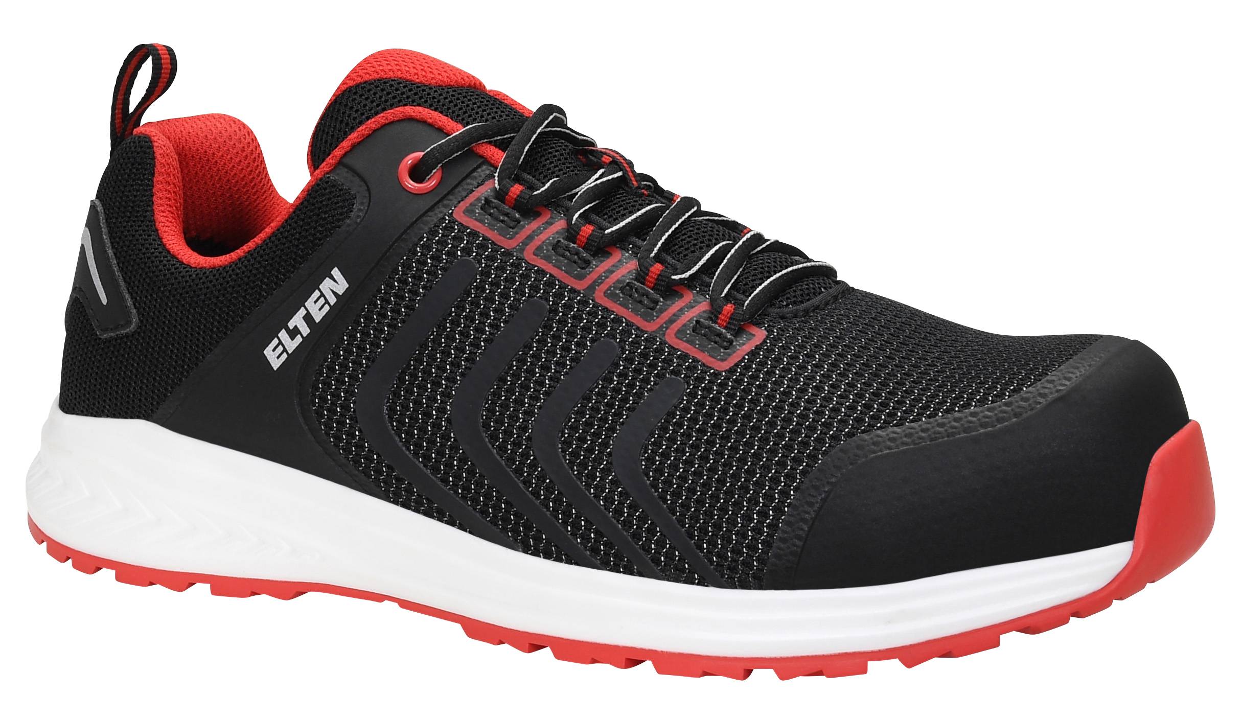 Sicherheitshalbschuh LIVAS black-red Low ESD S1PL-0
