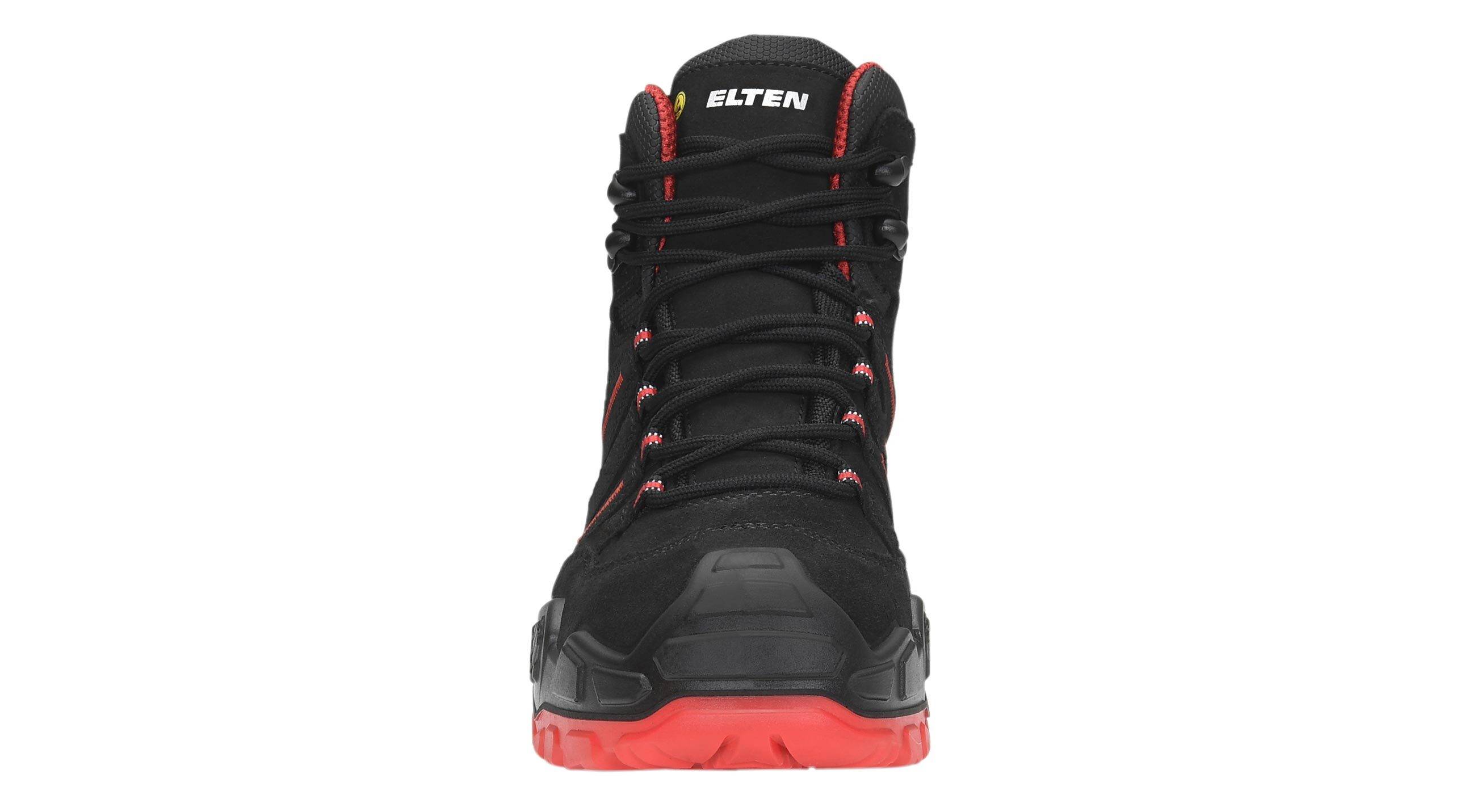 Sicherheitsschnürstiefel QUENTIN black-red Mid ESD S3S-4