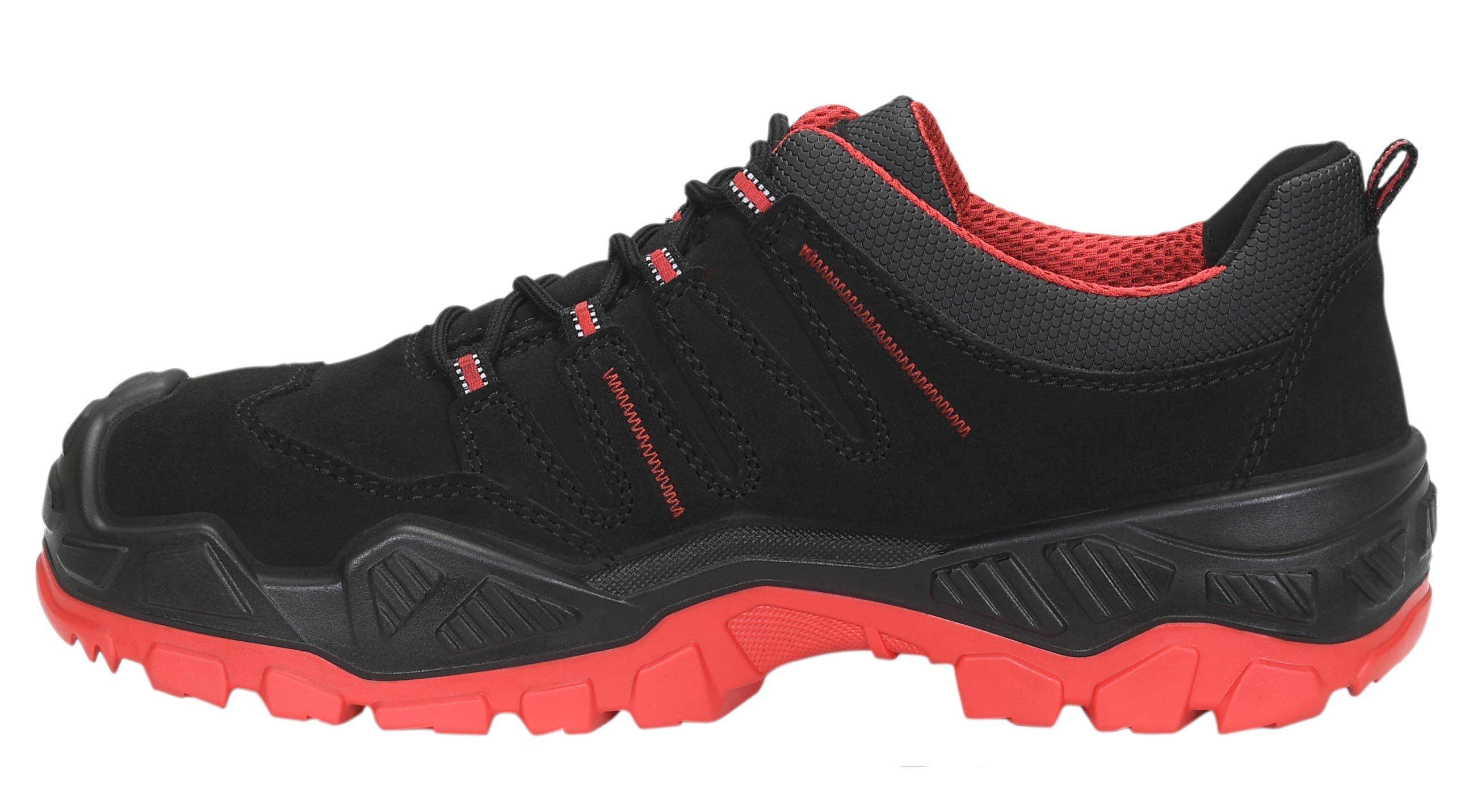 Sicherheitshalbschuh QUENTIN black-red Low ESD S3S-3
