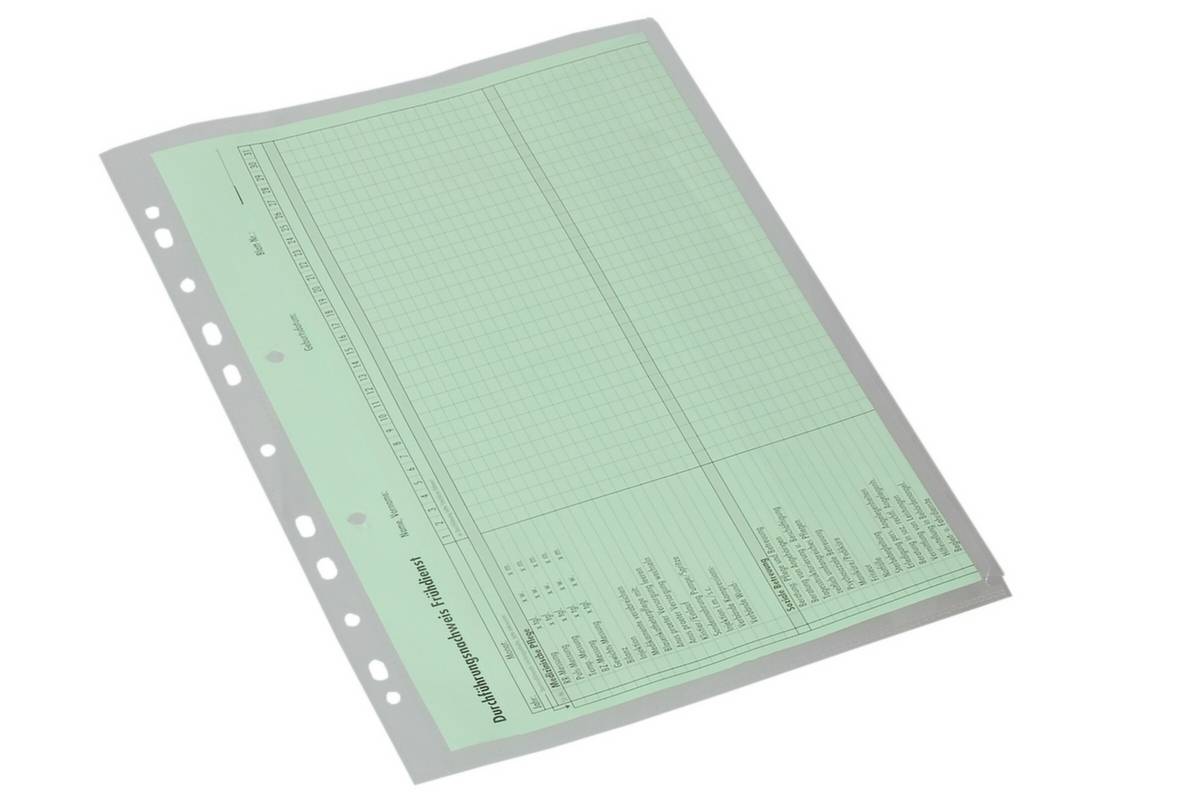 Sichthülle,f. Dokumente/Ausweise,DIN A4,HxB 315x240mm,PP,transparent,m. Verschlusslasche,11-fach Lochung-1