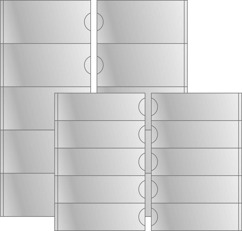 Sichthülle,selbstklebend,f. Dokumente/Ausweise,HxB 55x115mm,Vinyl,transparent-1