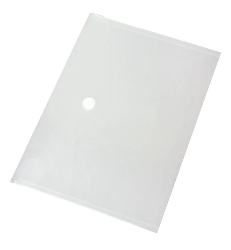 Sichttasche,f. Dokumente/Ausweise,DIN A4hoch,HxB 335x240mm,PP,transparent,Klettverschluss,weiß-0