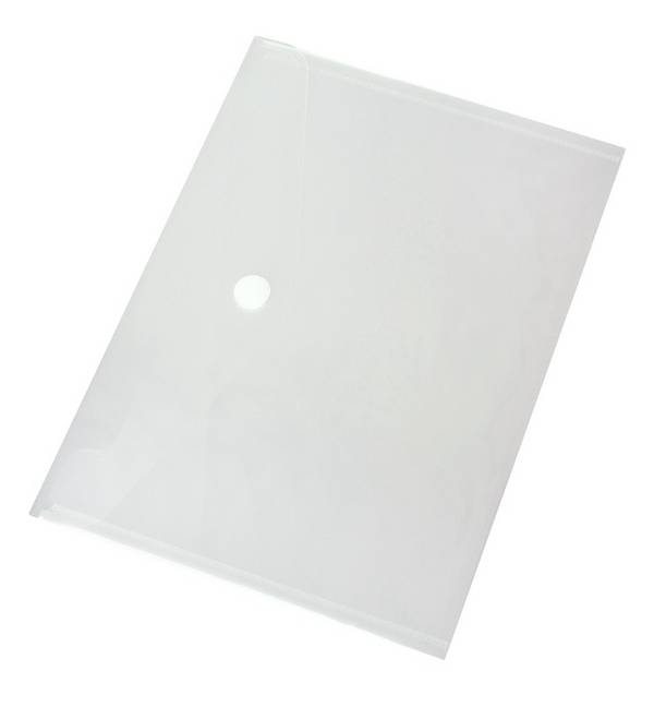 Sichttasche,f. Dokumente/Ausweise,DIN A5quer,HxB 220x180mm,PP,transparent,Klettverschluss,weiß