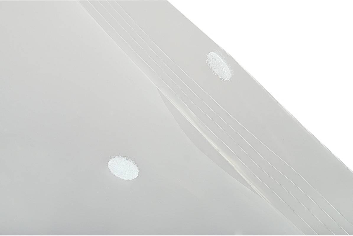 Sichttasche,f. Dokumente/Ausweise,DIN A5quer,HxB 220x180mm,PP,transparent,Klettverschluss,weiß-1