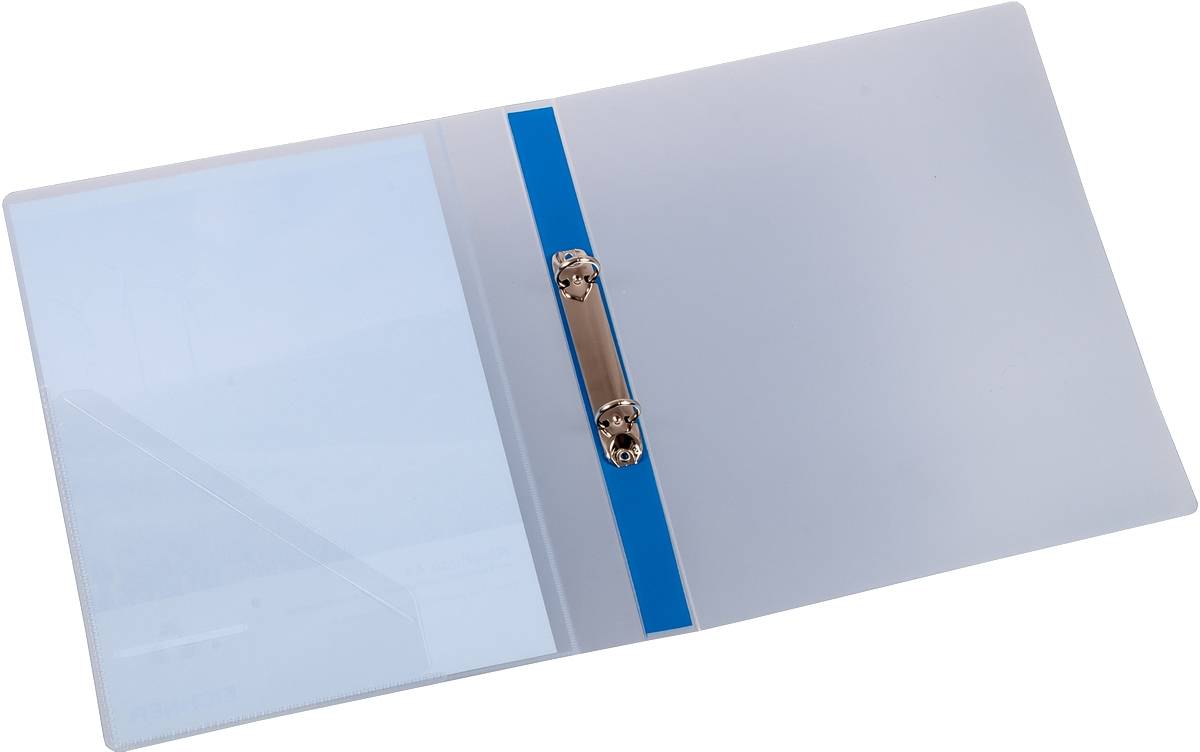 Ringbuch,DIN A4,Rücken B 25mm,Füllhöhe 18mm,PP,blau,2-fach Lochung-0