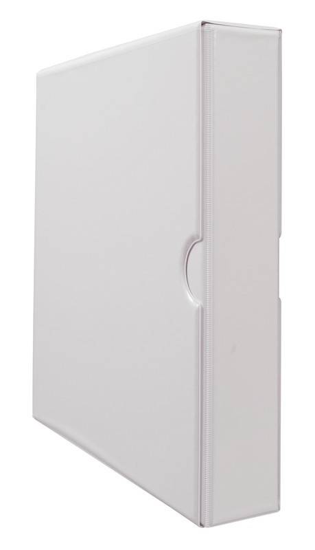 Ringbuch-Set,1 Ringbuch und 1 Schuber,DIN A4,Rücken B 30mm,PVC,weiß,4-fach Lochung-0