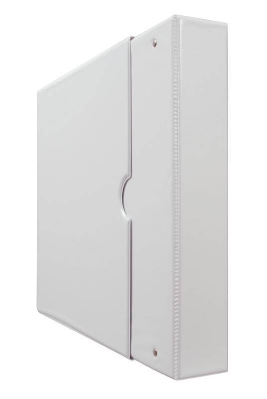 Ringbuch-Set,1 Ringbuch und 1 Schuber,DIN A4,Rücken B 30mm,PVC,weiß,4-fach Lochung-1