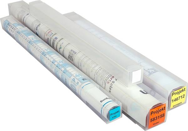 Planschutzhülse,HxB 600-1145x65mm,PP,transparent,m. Verschlusslasche
