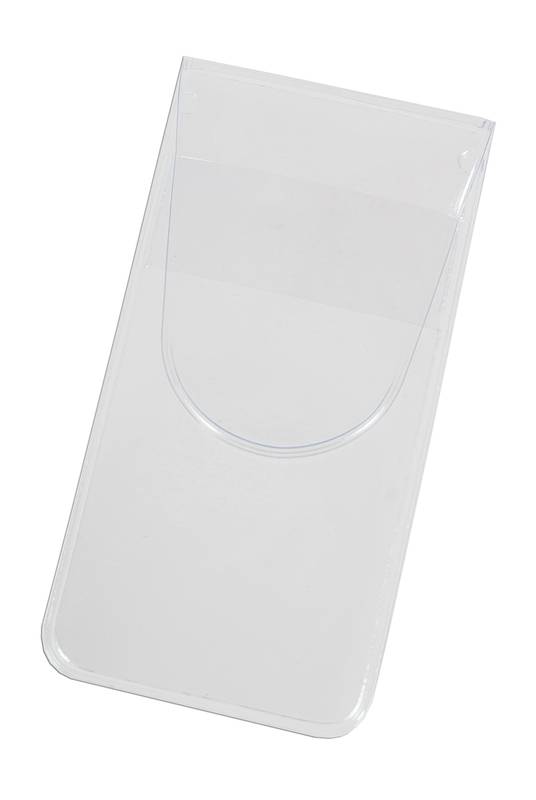 Sichthülle,selbstklebend,f. USB,HxB 126x40mm,Vinyl,transparent,m. Verschlusslasche-0