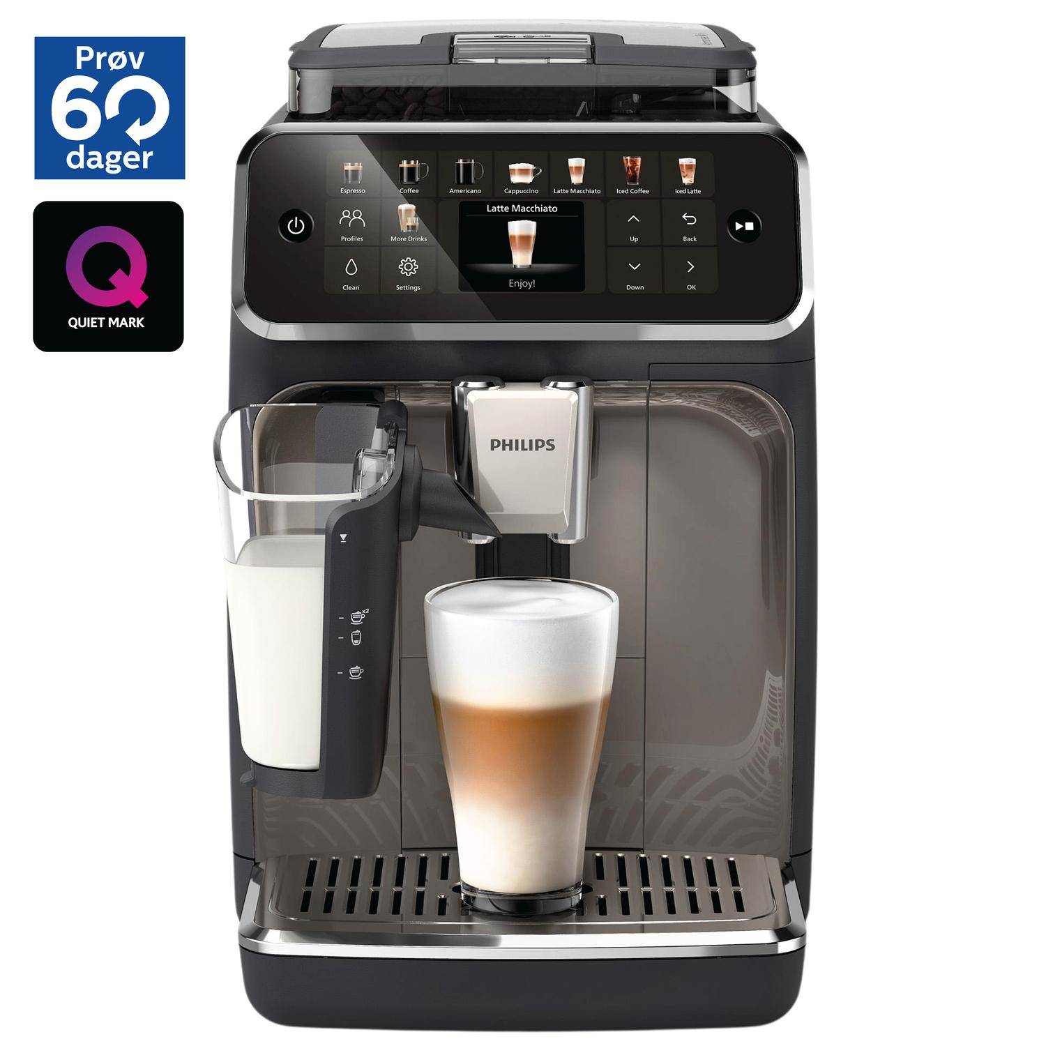 Philips Kaffeevollautomat EP5549/70 Series 5500 Silber/Schwarz --0