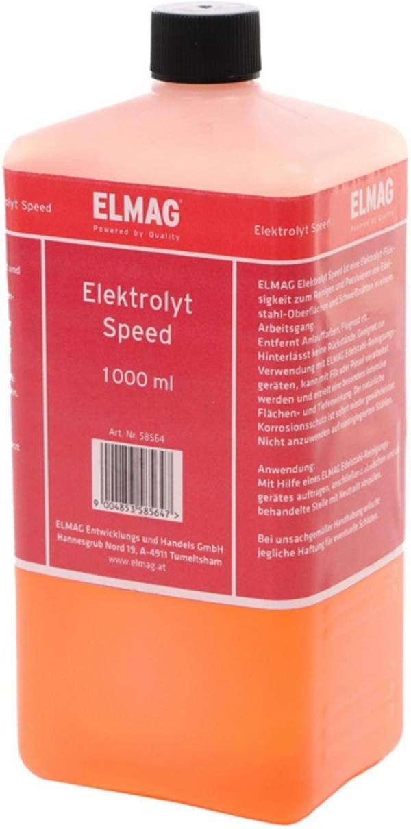 Reinigungselektrolyt Speed 1 Liter flüssig ELMAG