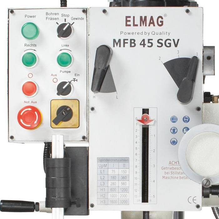ELMAG Getriebe Fräs- und Bohrmaschine MFB 40 TGV-1