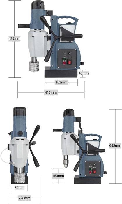 ELMAG Magnet-Kernbohrmaschine COREMAG 75/4, incl. Zubehör, Transportkoffer-1