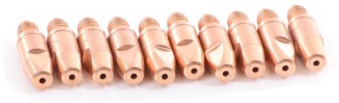 Drahtdüse 1,4mm L.28mm Außen-D.8mm M6 CuCrZr ELMAG