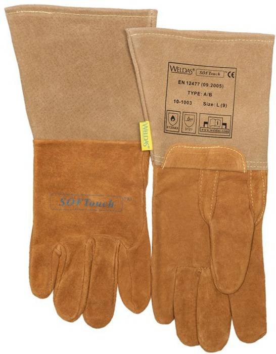 Schweißerhandschuhe WELDAS 10-1003 Größe XL Leder PSA-Kategorie II ELMAG-2