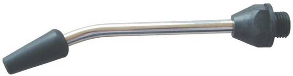 Verlängerungsdüse Bohr.2,3mm 110mm AG M12x1,25 gebog. Stahl vern. m.Gummiaufsatz