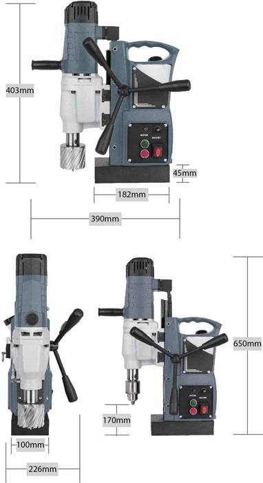 ELMAG Magnet-Kernbohrmaschine COREMAG 50/2, incl. Zubehör, Transportkoffer-1