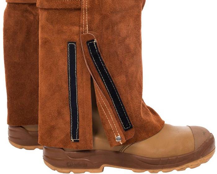 Schweißerlatzhose WELDAS 44-7440/7648 Gr.M L=136cm Lava Brown™ Spalt-Rindleder-2
