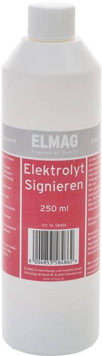 Signierelektrolyt 250ml dunkel & Alu hell ELMAG-0