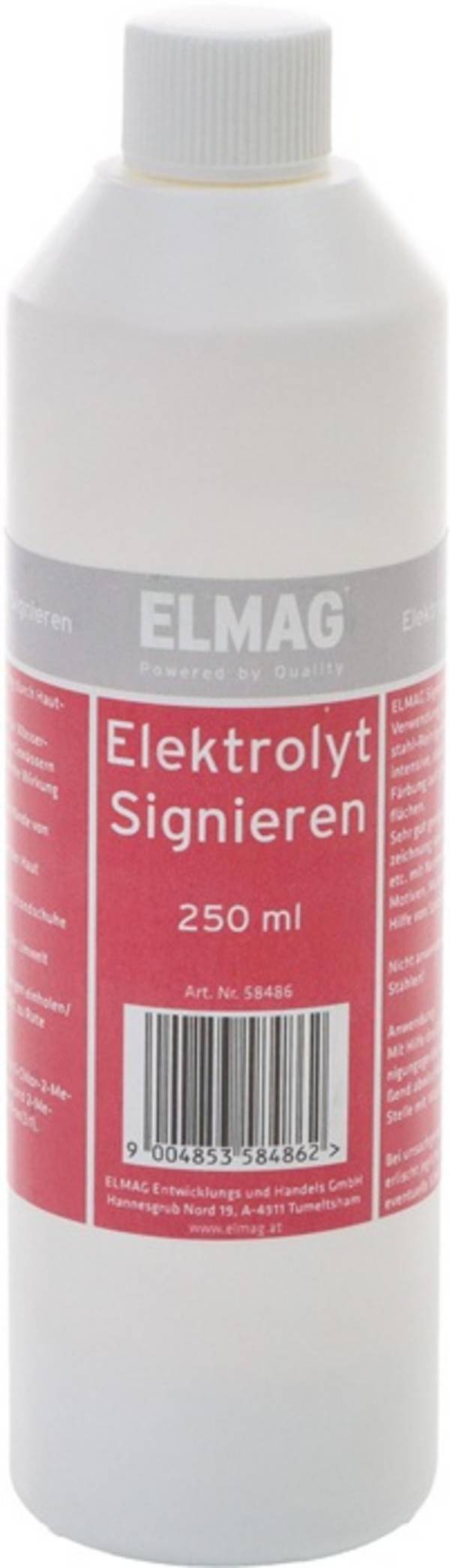 Signierelektrolyt 250ml dunkel & Alu hell ELMAG