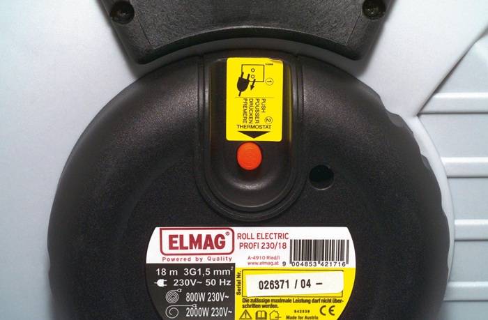 ELMAG Automatischer Kabelaufroller ROLL ELECTRIC PROFI 230/18-3
