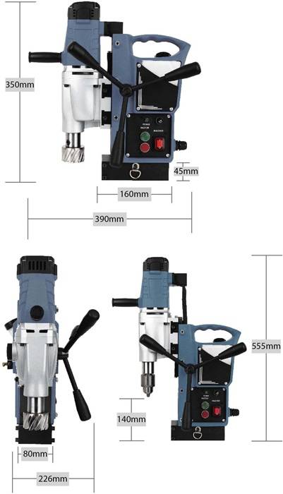 ELMAG Magnet-Kernbohrmaschine COREMAG 35/2, incl. Zubehör, Transportkoffer-2