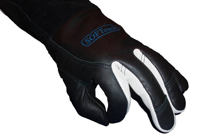 Schweißerhandschuhe WELDAS 10-1050 Größe M Leder PSA-Kategorie II ELMAG-1