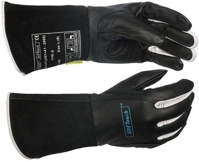 Schweißerhandschuhe WELDAS 10-1050 Größe M Leder PSA-Kategorie II ELMAG-2