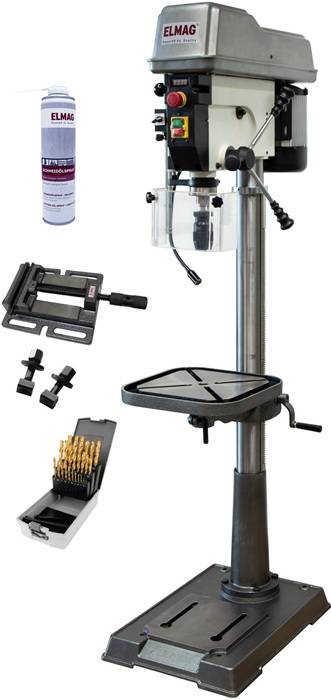 Säulenbohrmaschine KBM 25 S VARIO Leist.1500W MK3 SET-Aktion Bohrtischhub 475mm-0