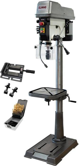 Säulenbohrmaschine KBM 25 S VARIO Leist.1500W MK3 SET-Aktion Bohrtischhub 475mm-1