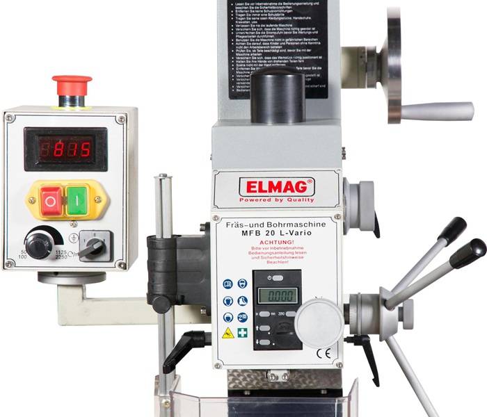 Bohr-/Fräsmaschine MFB 30-L Vario Bohrleistung 30mm Aufnahme MK 3 Leistung 1100W-3