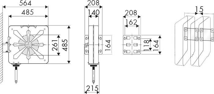 Schlauchaufroller INDUSTRIE 4440/11 L.15m Schl.-D.1/2Zoll 20bar f.Druckl./Wasser-2