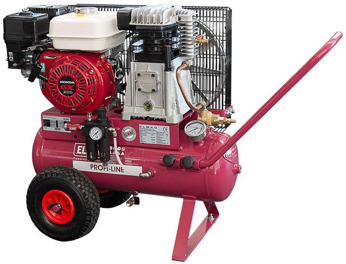 Motorkompressor PROFI-LINE BENZ 600/15/50 effektive Liefermenge 350l/min ELMAG-0