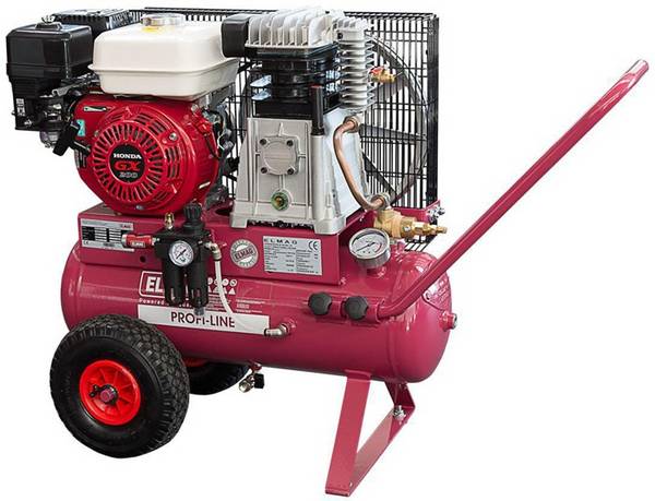 Motorkompressor PROFI-LINE BENZ 600/15/50 effektive Liefermenge 350l/min ELMAG