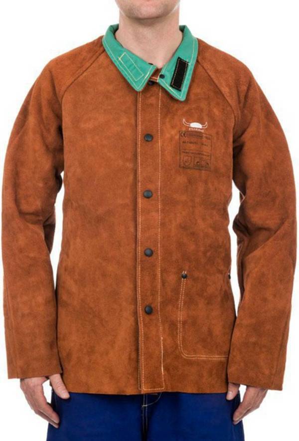 ELMAG Weldas Schweißerjacke 44-7300/P Gr. L lavabraun-grün