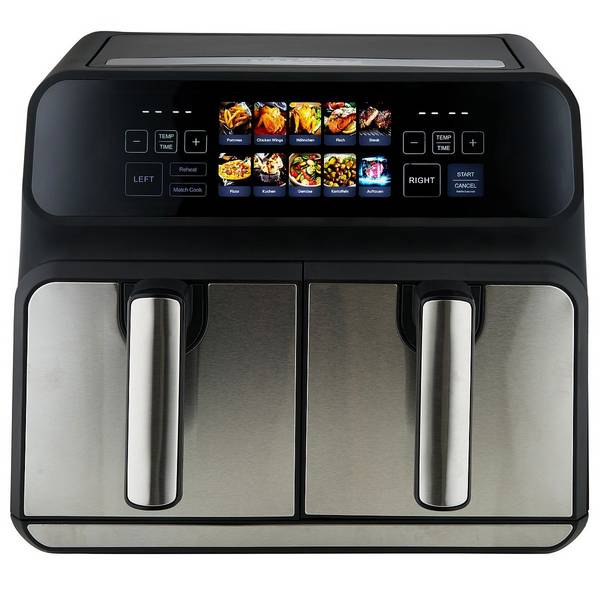 CLATRONIC - PC-FR 1287 H inox Heißluft-Fritteuse 8 l Edelstahl Schwarz