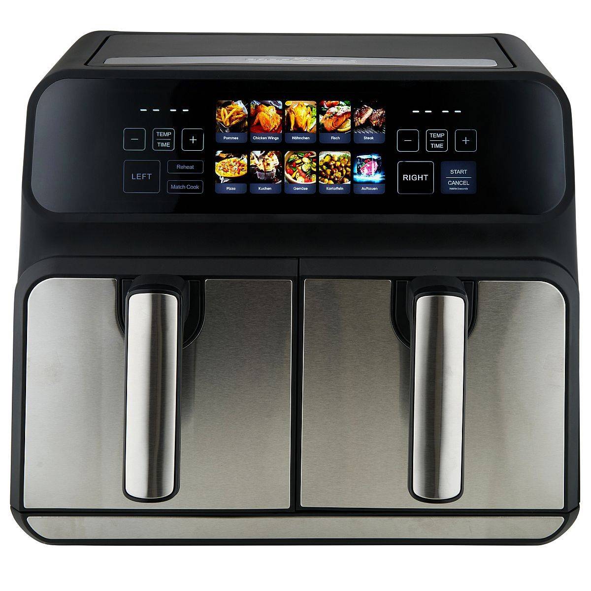 CLATRONIC - PC-FR 1287 H inox Heißluft-Fritteuse 8 l Edelstahl Schwarz-0