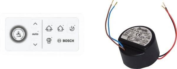 BOSCH Zub. dezentraler Lüftung CV 40 H/U Lüftungsregler mit Unterputznetzteil-0