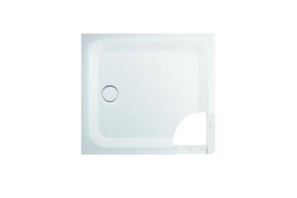 concept 200 Stahl-Duschwanne superflach 100x100x2,5cm weiss Minimum Wannenträger-0
