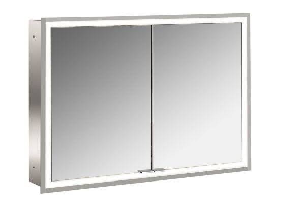 EMCO BAD Lichtspiegelschrank prime 06293 Unterputz, 2trg. 1000 mm alu.