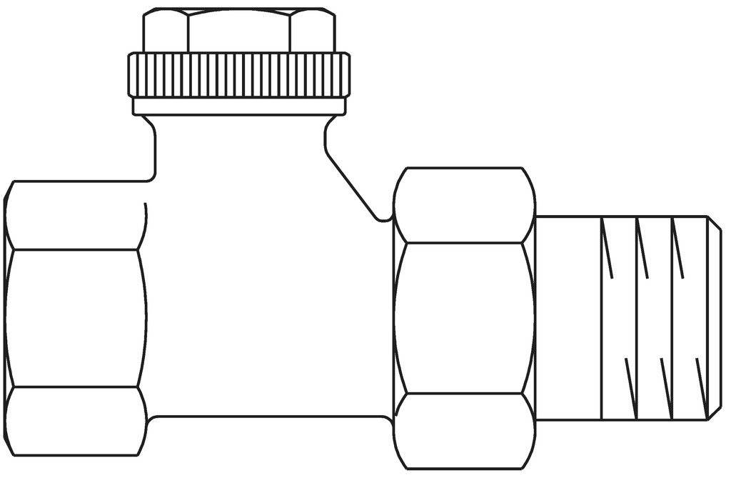 OVENTROP HK-Verschraubung "Combi 3" DN10, 3/8", PN10, Dg, Rg/Ms, vernickelt-1