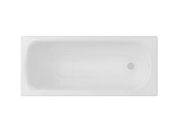 concept 100 Stahl Rechteck-Badewanne 160x70 cm alpinweiß