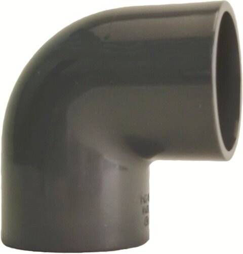 INDUSTRIE HI-Winkel 21.10.01 90 Grad 721100113 d=90mm, mit 2 Muffen, PVC-hart-0